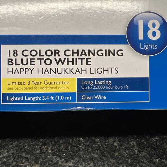 Philips Happy Hanukkah Lights Letters That Spell "Happy Hanukkah" Tested & Works - Picture 7 of 7